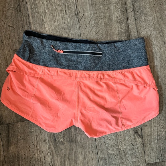 Lululemon salmon colored shorts - Picture 2 of 3